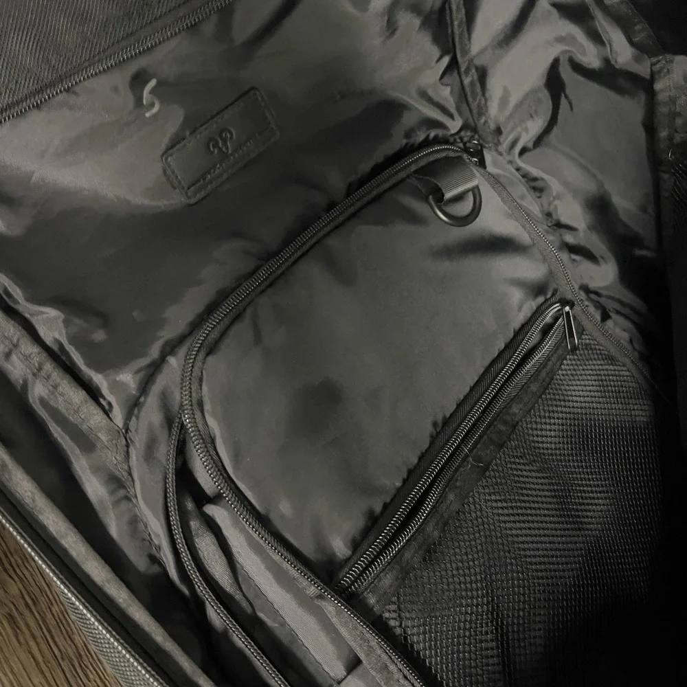 Jack Abraham's Black Roll Top Backpack Laptop Travel Commuter Waterproof